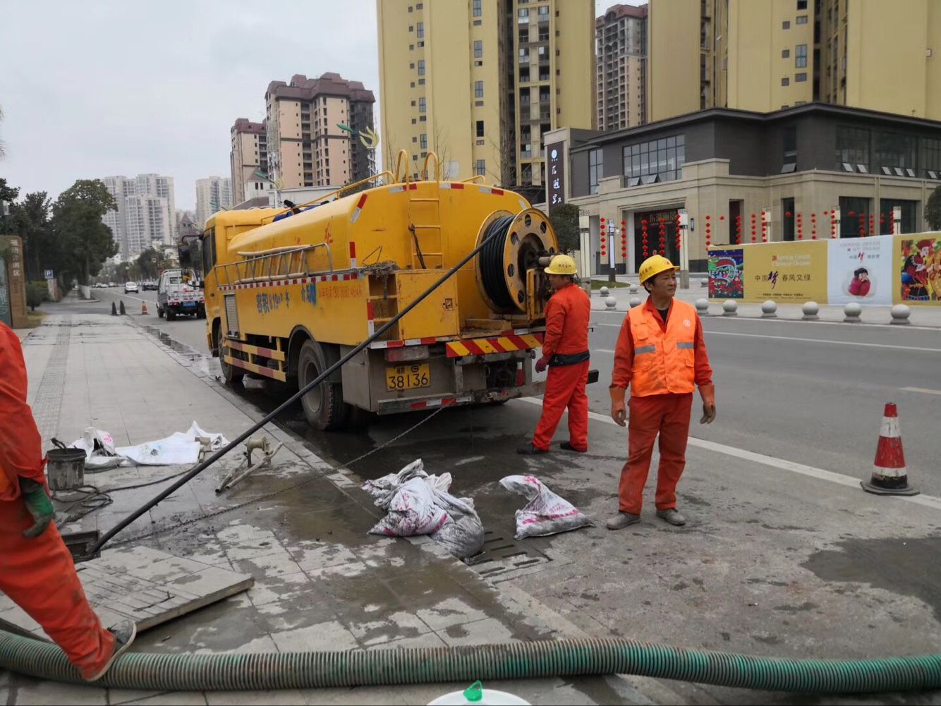 夹江排污管道清淤-管道清洗